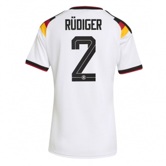 Billige Fotballdrakt Tyskland Antonio Rudiger #2 Replika Hjemmedrakt Dame VM 2026 Kortermet
